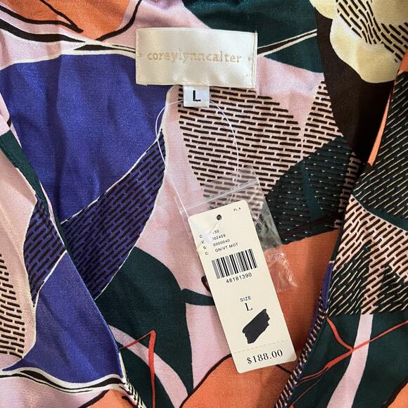 NWT Corey Lynn Calter x Anthropologie Tunic L Geometric Floral Shift Dress Boho - Picture 8 of 10